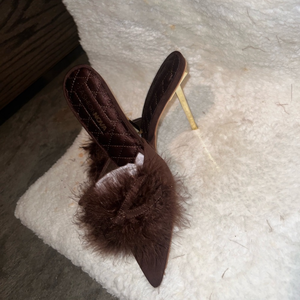 Fashion Nova Chocolate Fur Heels
